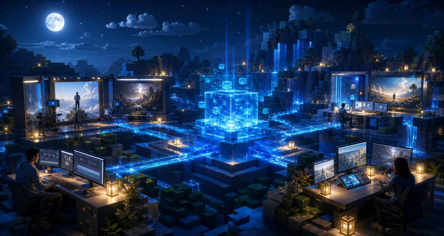 A cinematic sapphire creative lab connecting production formats and creative decisions